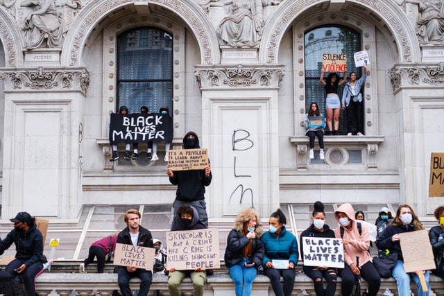 black lives matter social justice rally