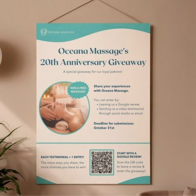 Oceana Massage Marketing Materials