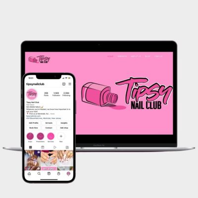 Tipsy Nail Marketing Materials