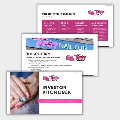 Tipsy Nail Marketing Materials